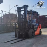 Chariot élévateur diesel Toyota 8FD30 d'occasion en promotion avec moteur 1DZ-II d'origine, capacité de levage de conteneurs d'entrepôt de 3 tonnes, certifié CE