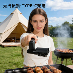 Electric Cleaning Brush SK 80 Heavy Duty Black 3.7V Charge Powered BBQ Grill Cleaner - Product Image 4
