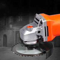 Meuleuse d'Angle Électrique Réglable à 6 Vitesses 110V/220V 1250W, Machine Polisseuse Multifonctionnelle pour Couper le Bois, le Métal et le Carrelage Céramique