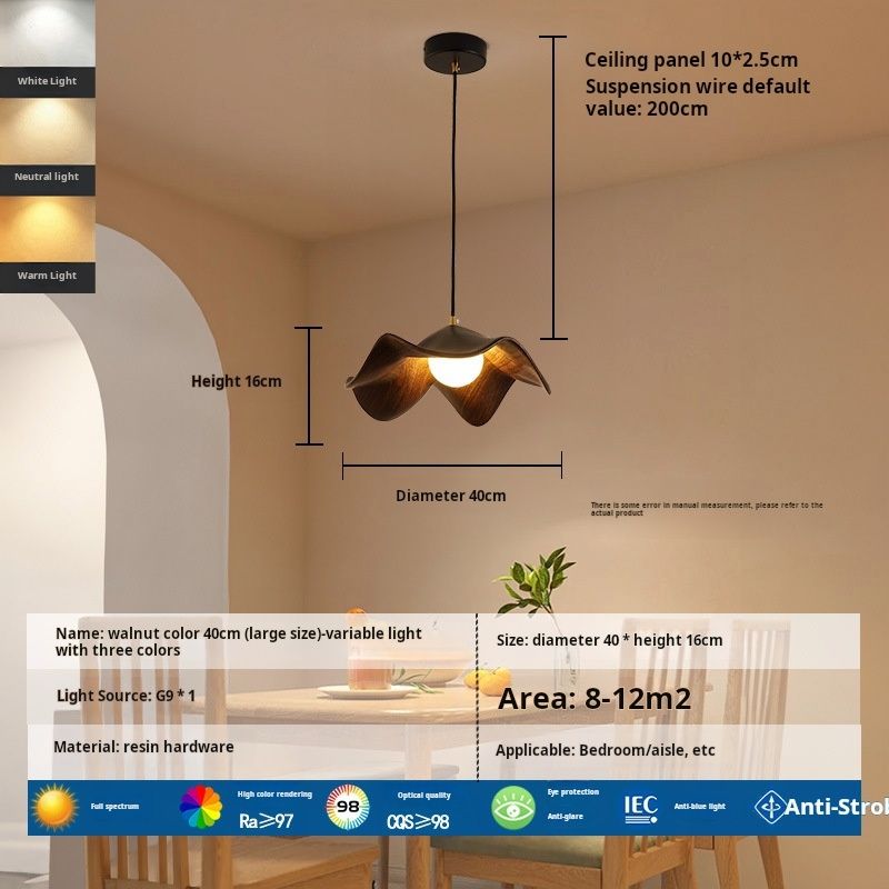 Chandelier Walnut color large size