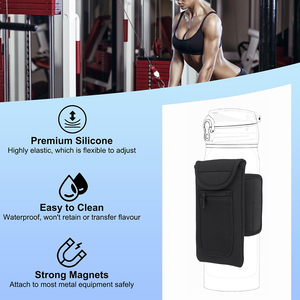 Sac <span class=keywords><strong>de</strong></span> transport <span class=keywords><strong>de</strong></span> bouteilles <span class=keywords><strong>de</strong></span> gymnastique polyvalent Porte-bouteille magnétique durable Porte-bouteille <span class=keywords><strong>de</strong></span> sport Pochette pour téléphone portable - Product Image 3