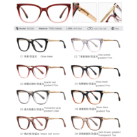 Lunettes anti-lumière bleue pour femmes MS 82345, monture géométrique TR90, branches minimalistes en métal, polyvalentes pour le quotidien