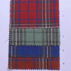 Tissé moulins <span class=keywords><strong>pas</strong></span> <span class=keywords><strong>cher</strong></span> en gros en vrac teint brossé <span class=keywords><strong>tartan</strong></span> à carreaux 100% coton flanelle <span class=keywords><strong>tissu</strong></span> - Product Image 1
