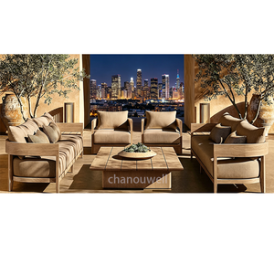 Conjunto de Sofá Individual de Madera de Teca Sólida de Buena Calidad, Muebles de Jardín para Patio Exterior, Juego Completo de Asientos para Uso en Exteriores - Product Image 6