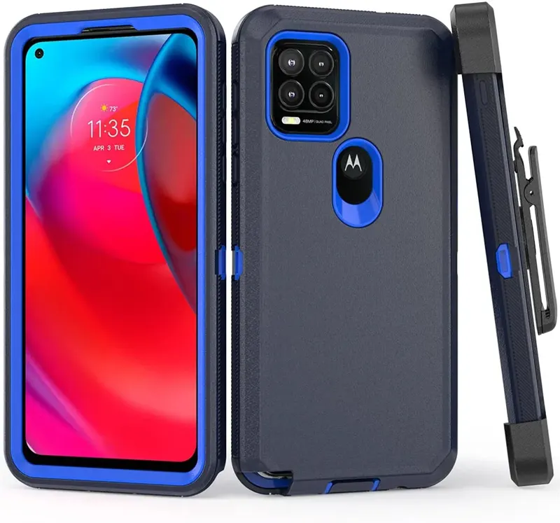 Kılıf Defender cep telefonu Motorola kılıfı G oynamak 4G 2024 kenar 30 pro artı 20 Fusion Funda darbeye koruyucu arka kapak