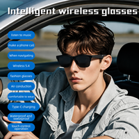 Lunettes de soleil intelligentes F03 tendance avec verres résistants aux UV, appels HD BT5.4, casque audio sans fil, haut-parleurs HiFi, commande tactile, musique en continu