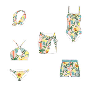 Ds Custom Witte Vrouwen Sexy Ketting <span class=keywords><strong>Bikini</strong></span> Badkleding Badkleding Zomer Effen Badpak Strandkleding - Product Image 6