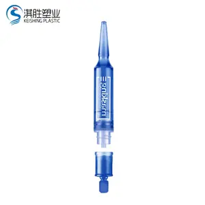 Botella con cuentagotas para suero de la piel, fabricante de jeringa cosmética profesional de China, 4ml PP, ácido hialurónico líquido hidratante