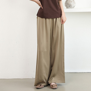 <span class=keywords><strong>Pantaloni</strong></span> Larghi Minimalisti Color Crema con Elastico in Vita, <span class=keywords><strong>Pantaloni</strong></span> Fluido e Comodi per <span class=keywords><strong>Donna</strong></span>, Casual da Ufficio, Multicolore, Gamba Dritta - Product Image 4