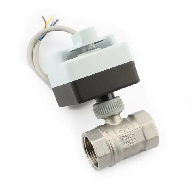 DN20 2 Wire 1 Control 2 way stainless steel high quality and factory price electric ball valve