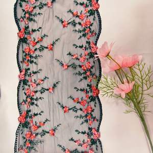 ドレス用22cm花柄刺繍レースストレッチなしブラレース刺繍在庫あり - Product Image 2