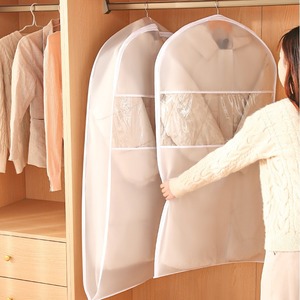 Housse anti-poussière épaisse en Peva, type crochet rectangulaire, anti-poussière et anti-humidité, pour vestes en duvet, costumes, rangement de vêtements, chambre à coucher, voyage - Product Image 1