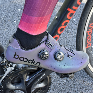 Chaussures de cyclisme Bodun, couleur éclatante, semelle en fibre de carbone, chaussures de vélo de route - Product Image 2