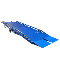 Rampe de chargement portable en acier au carbone hydraulique de 20 tonnes pour conteneur