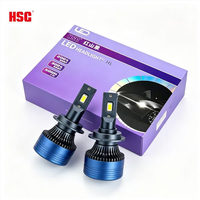 Ampoule de phare LED H4 H7 super lumineuse 12V 160W 4500LM par paire, feux de brouillard de voiture, feux de route avec ventilateur de refroidissement à tube en cuivre
