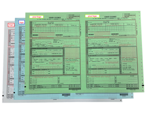 Giấy tráng NCR 2-4 ply in sẵn hóa đơn <span class=keywords><strong>carbonless</strong></span> sao chép bảo hiểm tiêu chuẩn mẫu hợp đồng mã vạch số sê-ri 100% gỗ nguyên chất - Product Image 2