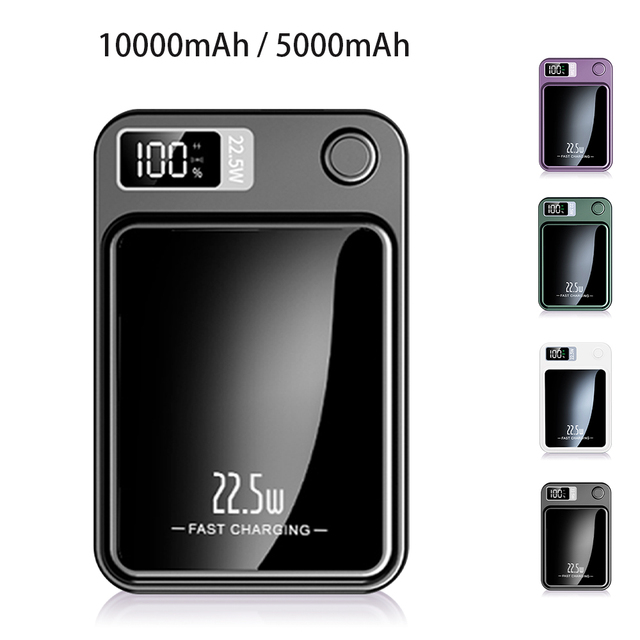 10000mAh Power Bank Magnetic Wireless Charger PD 22.5W Fast Charging for iPhone 18 17/16/15/14/13/Pro Max/Pro/Plus AirPods 3/2