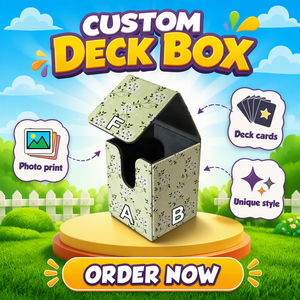100+ Magnet Game Flip Deck Box Card Holder for Tcg 100+ Cards Box Deck Potable Flip Playing Card Pu Leather Deck Card Box - Product Image 2