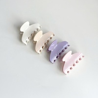 Nouvelle mode couleur bonbon mignon géométrique acétate pince à cheveux pour filles étudiant Simple élégant queue de cheval requin pince décoration