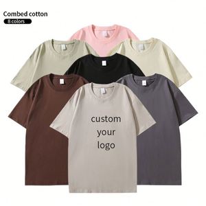 2024 Prime Quality Custom Logo Heavy Weight <b>Tshirts</b> Tee Shirt 100% Cotton Men <b>Tshirt</b> Thick Cotton Oversized Blank T Shirts - Product Image 3