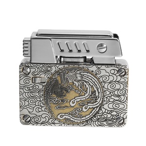 Encendedor de Cobre y Latón Puro CHIEF Oil Cigarette Vintage, Compacto, Mini, Portátil, con Logotipo Personalizado, Recargable, para Regalos Empresariales - Product Image 1
