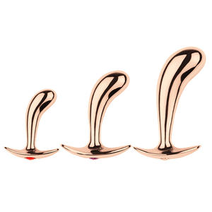 Volwassen Seksproducten Thrumb Shape Metal Dildo Anale En Vaginale Massage Plug Voor Vrouwen - Product Image 5