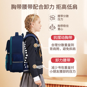 Nouveau <span class=keywords><strong>sac</strong></span> <span class=keywords><strong>à</strong></span> <span class=keywords><strong>dos</strong></span> britannique pour la primaire, avec soutien lombaire, color-block, réduisant le poids - Product Image 4