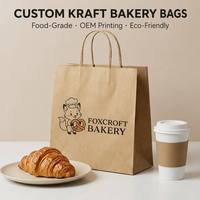 Sac de livraison en kraft brun anti-graisse de qualité supérieure, renforcé, pour café, bubble tea, traiteur, livraison à domicile, pochette de service pour repas