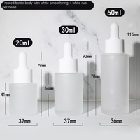 Botol Tetes Kaca Silinder Bahu Rata 30ml 1oz Mewah, Cetak Sablon, untuk Serum Perawatan Kulit dan Tetes Mata, Laris Manis