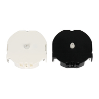 Mesin Jam Dinding Modern JH Quartz Silent Bertenaga Baterai Desain Bulat Kecil untuk Jam Alarm