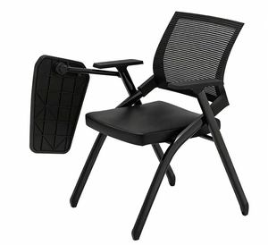 Chaise d'ordinateur, chaise de bureau pliable à roulettes pour la maison, chaise de formation et de conférence, chaise de dortoir, fauteuil confortable - Product Image 5