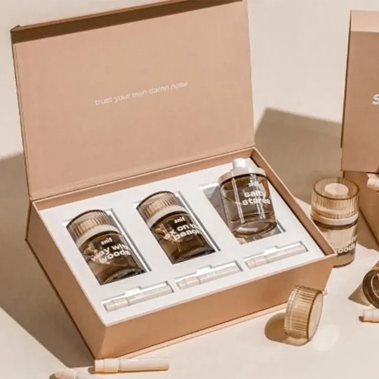 Kertas Botol Parfum Kosong Mewah Cologne Kotak Hadiah Kemasan Kotak Parfum