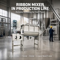 Mélangeur à double ruban en acier inoxydable, machine industrielle de mélange de poudres pour piment, épices, café, sel, sucre, mélange fin