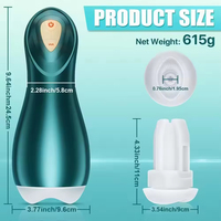 Masturbador para Hombre, Bomba de Pene con 5 Modos de Vibración y Succión para Estimulación del Pene, Juguetes para Adultos