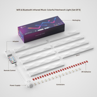 Barras de Luz Ambiental RGB Inteligentes Modulares Personalizadas, Control por Aplicación, Conectores de 3 a 18 Piezas, Iluminación LED para Escritorio de Juegos, Hogar, Hotel