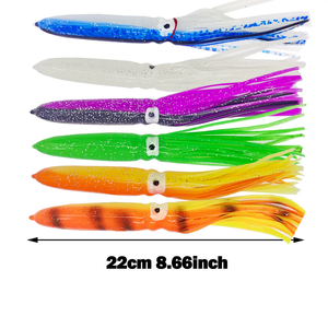 Señuelo <span class=keywords><strong>de</strong></span> <span class=keywords><strong>Pesca</strong></span> Luminoso <span class=keywords><strong>de</strong></span> PVC con Forma <span class=keywords><strong>de</strong></span> <span class=keywords><strong>Calamar</strong></span> <span class=keywords><strong>de</strong></span> 22 cm - Cebo <span class=keywords><strong>de</strong></span> <span class=keywords><strong>Pesca</strong></span> con Forma <span class=keywords><strong>de</strong></span> Pulpo <span class=keywords><strong>de</strong></span> 8.66 Pulgadas para <span class=keywords><strong>Pesca</strong></span> Nocturna - Product Image 2