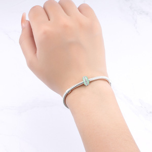 Original white copper <b>bead</b> <b>bracelet</b> - colorful isolation <b>bead</b> pendant, a personalized accessory suitable for both men and women - Product Image 6
