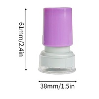 Matériel de fabrication de tampons flash ronds de 28 mm en gros, coque de tampon de professeur à motif de dessin animé, tampon de récompense pour enfants et d'encouragement pour les élèves