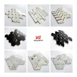 Wholesale Cheap Price Kitchen Waterjet Marble Mosaic Tiles