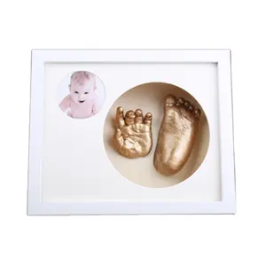 Baby's three-dimensional hand and foot model Photo frame 3D hand model Souvenir pet 3D paw print production