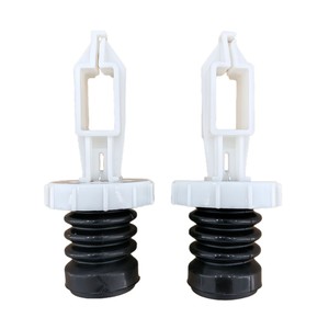 Válvula de desagüe para lavadora con tapón de goma y varilla de tracción para modelos automáticos Midea Sanyo, número de pieza Whg5354 - Product Image 5