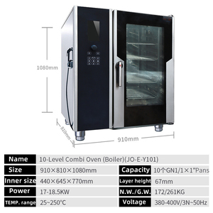 <span class=keywords><strong>Horno</strong></span> Eléctrico Comercial Multicapa Inteligente para Cocinar <span class=keywords><strong>al</strong></span> Vapor y Hornear, <span class=keywords><strong>Horno</strong></span> Universal Integrado para Hoteles y Restaurantes - Product Image 4