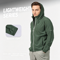 Veste à capuche unisexe pour la course en plein air, le cyclisme, les sports décontractés, brodée, imperméable, à séchage rapide, pour le basketball, la remise en forme et l'entraînement