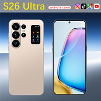 Smartphone S26 Ultra 5G Android 15 Écran LCD HD 7,3 Pouces 16 Go de RAM 1 To de ROM Appareil Photo 108 MP Batterie 8000 mAh 120 Hz Téléphone Portable Deca Core