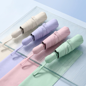Paraguas Plegable Automático Mini <span class=keywords><strong>de</strong></span> 6 Varillas, Ultraligero, con Protección UV, Personalizable con Logotipo, Colorido, para Mujer, Regalo <span class=keywords><strong>de</strong></span> Marca para Chicas - Product Image 1