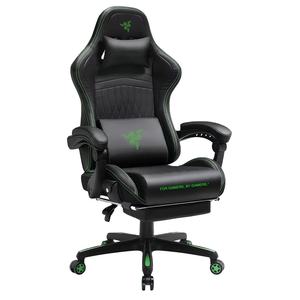 Chaise pivotante de bureau Silla Gamer Masaje Xion entièrement noire avec logo personnalisé - Product Image 1