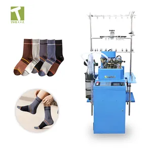 Factory automatic computer customized technical superior double cylinder socks knitting machine full automatic socks machine