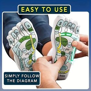 Vente en gros de chaussettes d'<span class=keywords><strong>acupuncture</strong></span> chaussettes de réflexologie chaussettes de réflexologie d'acupression - Product Image 2