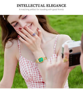 ลดกระหน่ำนาฬิกา9108หน้าปัดเพชรนาฬิกาควอทซ์สแตนเลสนาฬิกาผู้หญิงหรูหรา2025 - Product Image 4