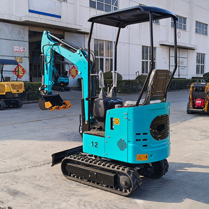 Mini-excavatrice sur chenilles Ez 12 Blue, machine compacte de terrassement pour travaux routiers et souterrains - Product Image 1